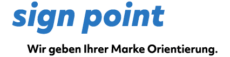 sign point